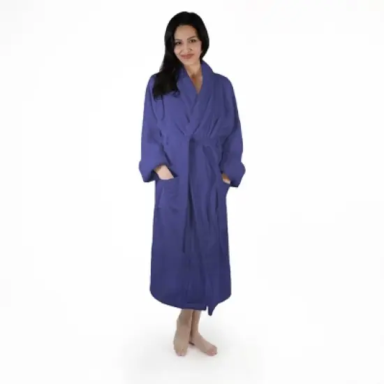 Women's Ultra-Absorbent Cotton Bathrobe by Blue Nile Mills image {10}