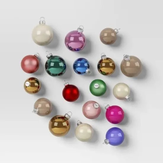 42pc Round Glass Christmas Tree Ornament Set - Wondershop&trade; image {7}
