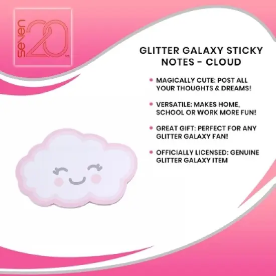 Underground Toys Glitter Galaxy Cloud Sticky Notes image {6}