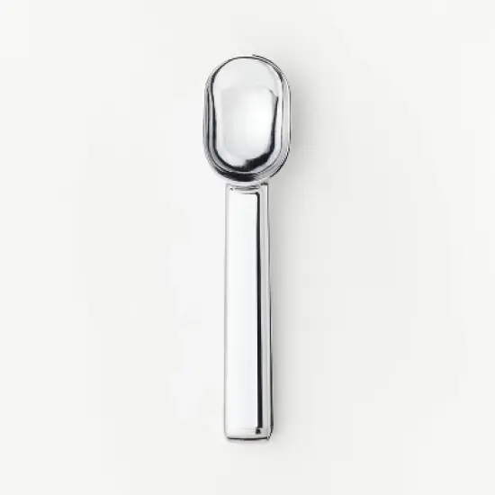 Ice Cream Scoop Silver - Figmint&trade;: Zinc Alloy, Dishwasher-Safe, 7.6" Length, 5.05" Handle, Figmint Kitchen Tool image {4}