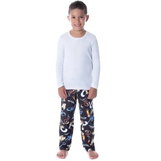 Nickelodeon Boys' Avatar The Last Airbender Cartoon Character Pajama Pants Black image {2}