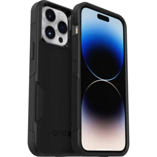 OtterBox Apple iPhone 14 Pro Max Commuter Case - Black: Solid Pattern, Protective Plastic image {3}