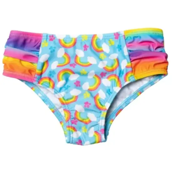 Paw Patrol Rubble Marshall Chase Girls Rash Guard Tankini Top and Bikini Bottom 3 Piece Swimsuit Set Little Kid  image {3}