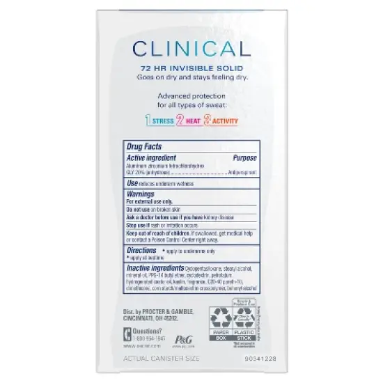 Secret Clinical Strength Invisible Solid Antiperspirant & Deodorant for Women - Stress Response - 1.6oz image {10}