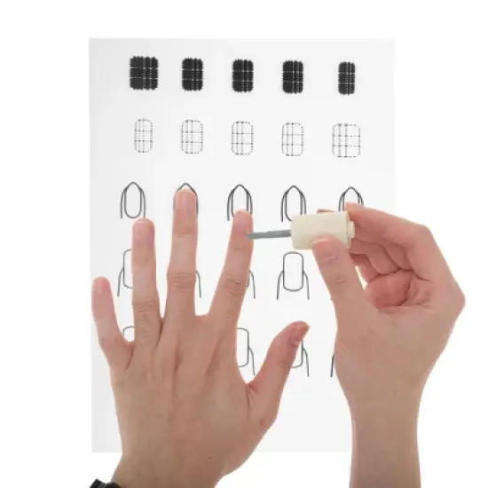 Unique Bargains Rollable Nail Art Stamping Mat Clear White 1 Pc image {4}