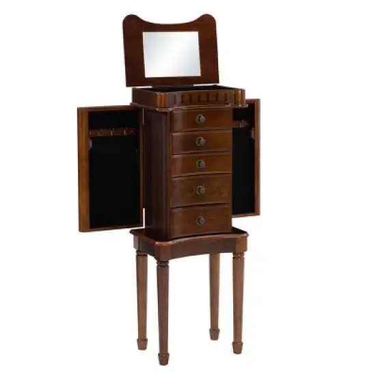 Kasey Jewelry Armoire Walnut - Powell Company image {2}