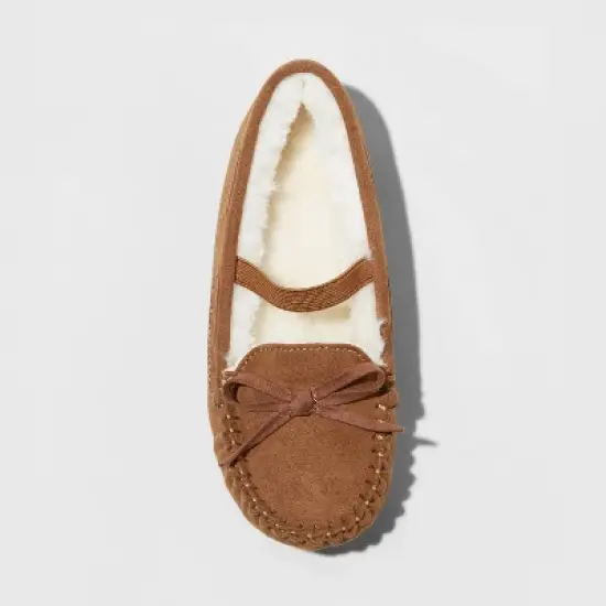 Toddler Girls' Celina Moccasin Slippers - Cat & Jack&trade; Chestnut image {2}
