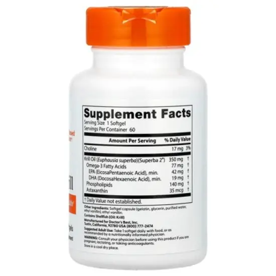 Doctor's Best Real Krill, 60 Softgel image {1}
