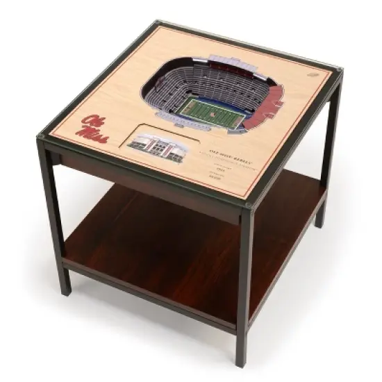 NCAA Ole Miss Rebels 25-Layer StadiumViews Lighted End Table image {5}