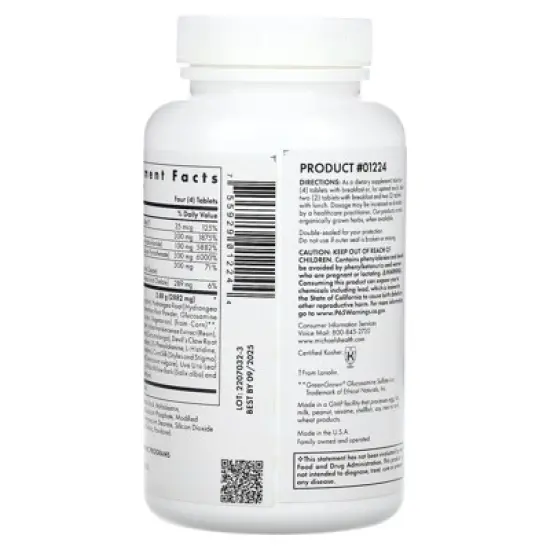 Michael's Health Joint Mobility Factors , 90 Vegetarian Tablets image {2}