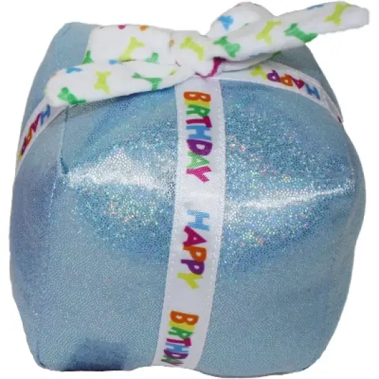 MultiPet Birthday Present Dog Toy - Blue (5.5") image {1}