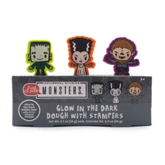 Innovative Designs 3pk Glow in the Dark Dough with Stampers Universal Monsters image {6}