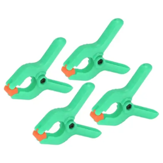 Unique Bargains Plastic Flexible Anti-slip DIY Project Craft Spring Clamps 4 Pcs image {5}