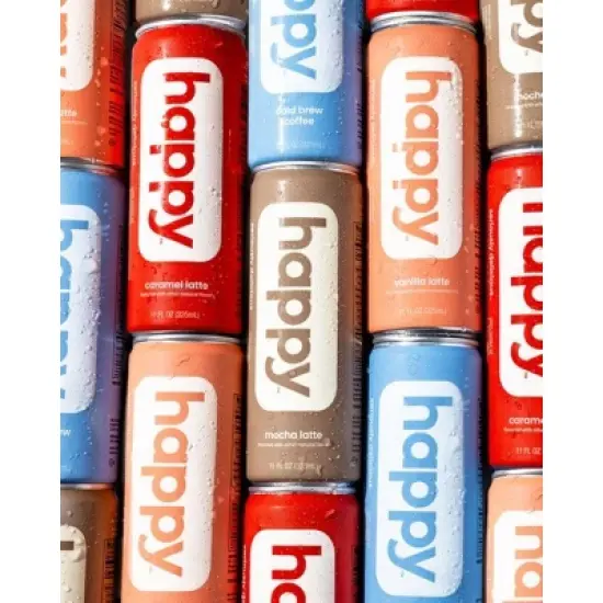 Happy Vanilla Latte - 11 fl oz Can image {3}