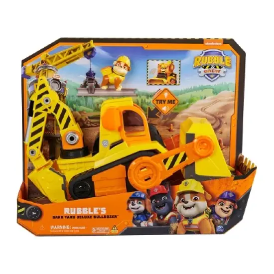 Rubble & Crew Rubble Deluxe Bulldozer Toy Vehicle image {1}