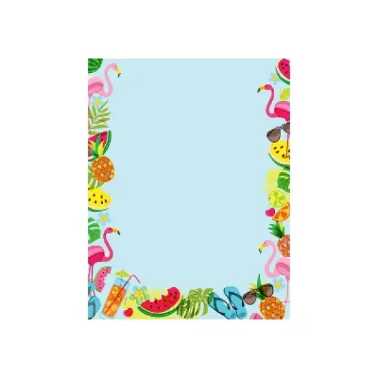 Great Papers! Tropical Vibes Letterhead Multicolor 80/Pack (2019065) image {1}