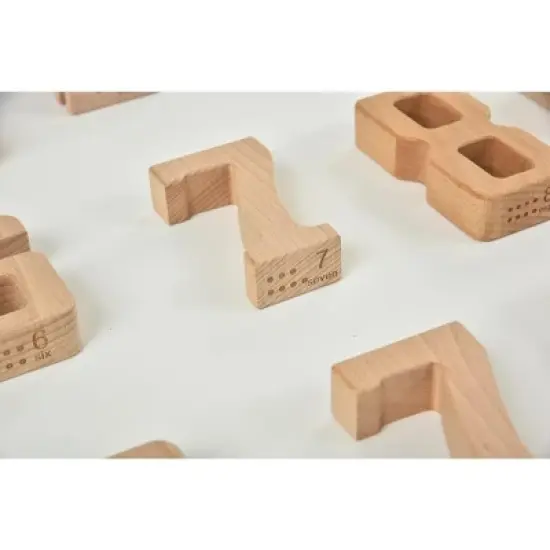 Avenlur Number Blocks - Montessori Large Wooden Blocks image {5}