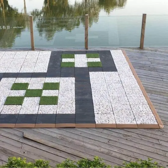 Courtyard Casual Tile Edge Kit (Off White), 20 Edge and 4 Corners image {2}