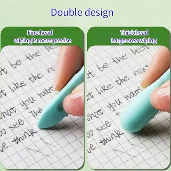 HTUTWOO 5 Pcs Pen-Shaped Eraser, Grip Cute Erasers, Erasers for Pencils, Art Eraser for Drawing, Office, School Supplies & Back to School image {4}