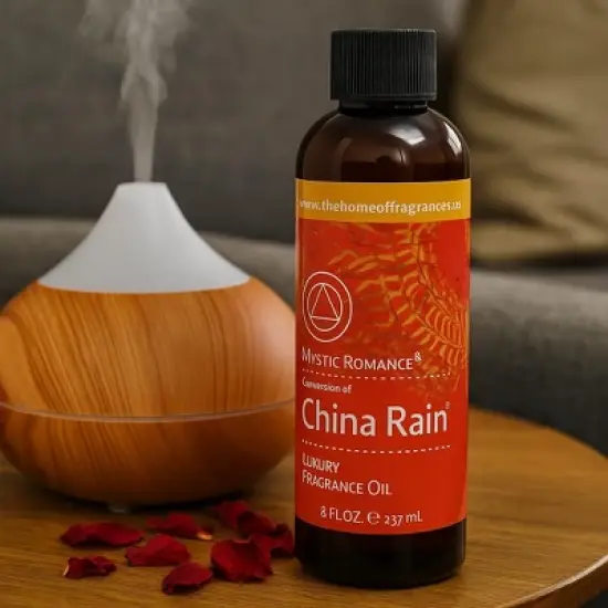 Di'Aroma China Rain Fragrance Oil 8 Fl oz &ndash; Clean Rain Aromatherapy Oil for Diffusers, Burners & Potpourri, Long Lasting Natural Relaxing Scent image {1}