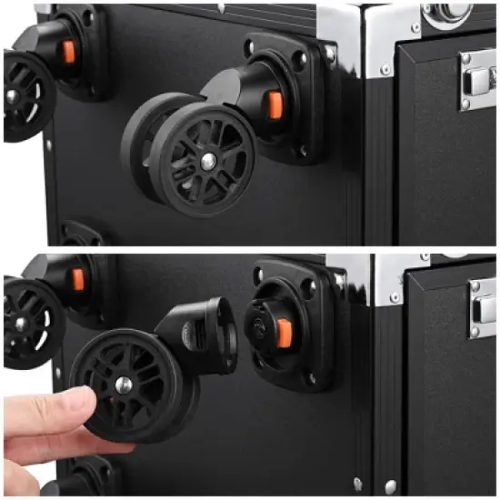 Byootique Rolling Manicure Table with 4 Storage Foldable Nail Station Desk for Beauty Salon Makeup Artist Manicurist Hairstylist image {3}