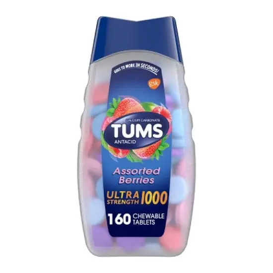 TUMS Ultra Strength Antacid Assorted Berries Chewable - 160ct image {13}