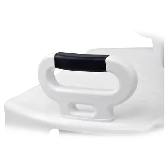 Drive Medical Premium Series Shower Chair with Back & Arms - Padded Commode-Style Seat image {5}