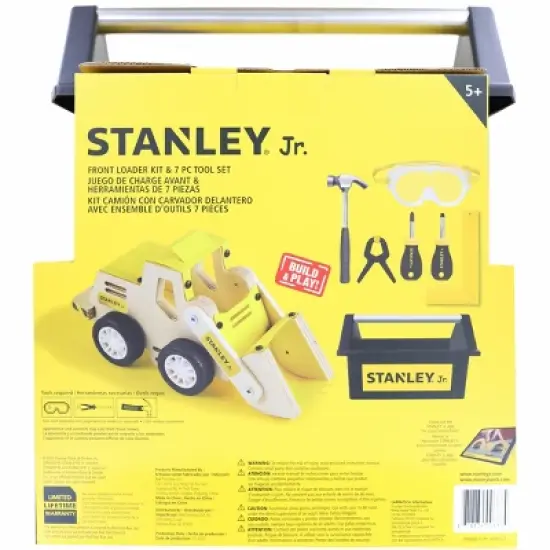Stanley Jr. Front Loader Kit & 7 Piece Tool Set | Real Tools for Kids image {1}