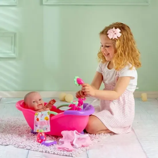 JC Toys For Keeps! Baby Doll Bath Tub with Accessories image {1}