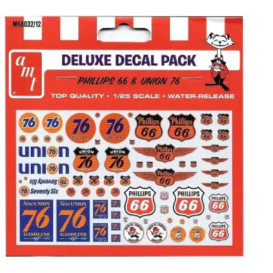 "Phillips 66" and "Union 76" Trucking Decals for 1/25 Scale Models by AMT image {2}