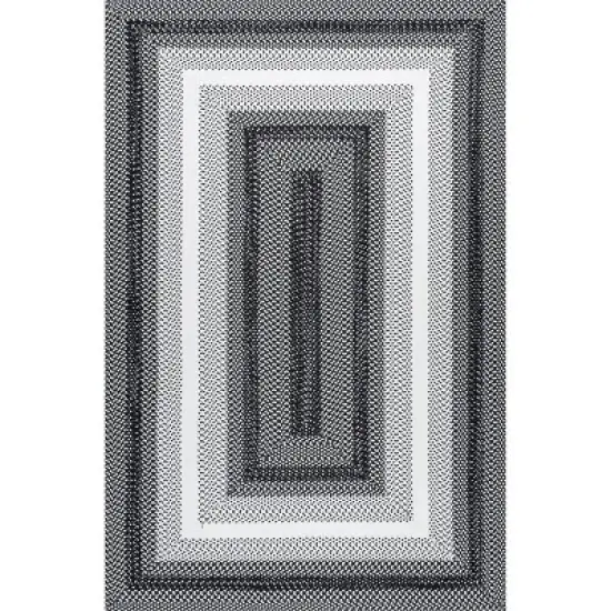 nuLOOM Kaila Ombre Bordered Indoor and Outdoor Patio Area Rug image {9}