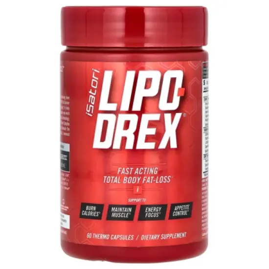 Isatori Lipo-Drex, Maximum Strength, 60 Thermo Capsules image {2}