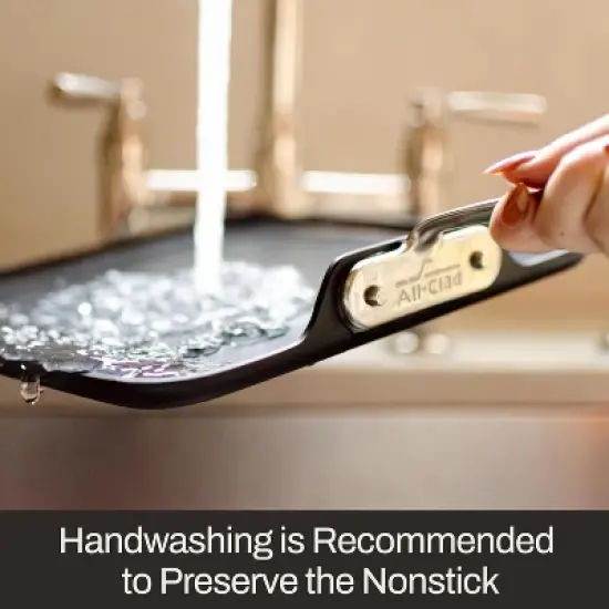 All-Clad HA1 Hard Anodized Nonstick Griddle 11x11 Inch image {1}