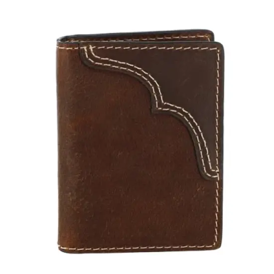 Wrangler Men's Leather Card Case Wallet with Money Clip image {4}