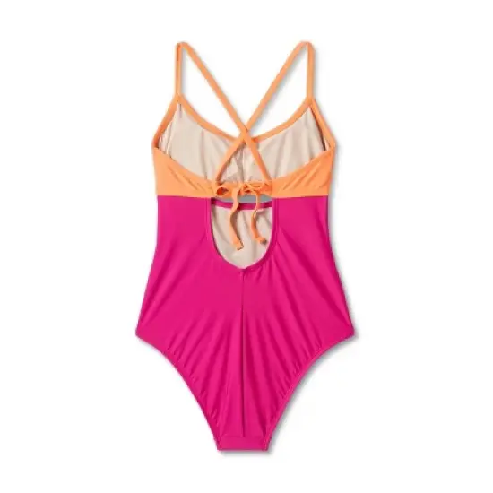 Women's Cut Out Colorblock Medium Coverage One Piece Swimsuit - Kona Sol&trade; Multi image {5}