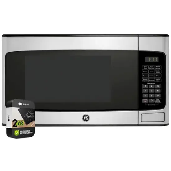 GE 1.1 cu. ft. Countertop Microwave Oven 950 W Stainless Steel + 2 Year Warranty image {6}