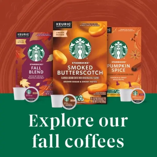 Starbucks Pumpkin Spice Flavored Light Roast Keurig K-Cup Coffee Pods - 22ct image {5}