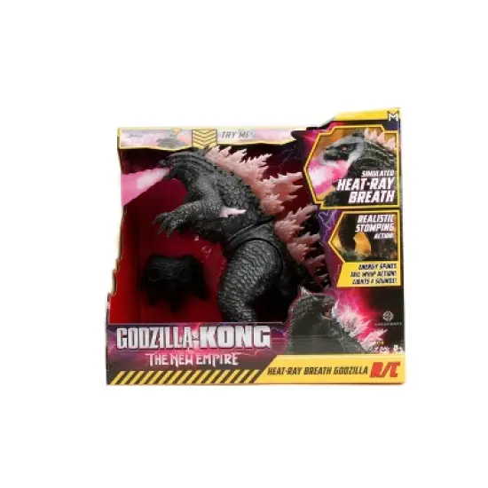 Jada Godzilla x Kong: The New Empire Heat-Ray Breath Godzilla RC, Plastic Remote Control Vehicle, Battery Powered image {1}