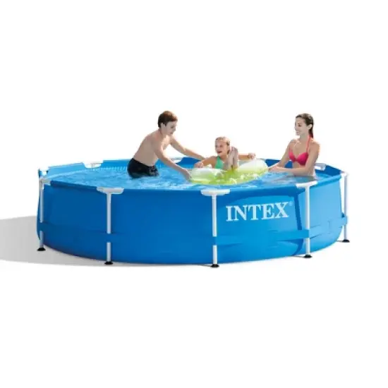 Intex Pool Kit w/ Intex 10 x 2.5-Ft Pool Set w/ Filter Pump w/  10-Ft Pool Cover image {5}