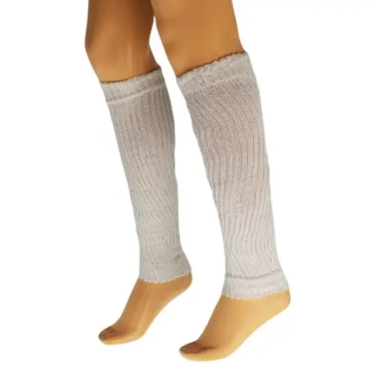 Retro-Inspired Cotton Leg Warmers for Women Soft, Stretchy, 20&rdquo; Long Knit Warmers 1 Pair image {12}