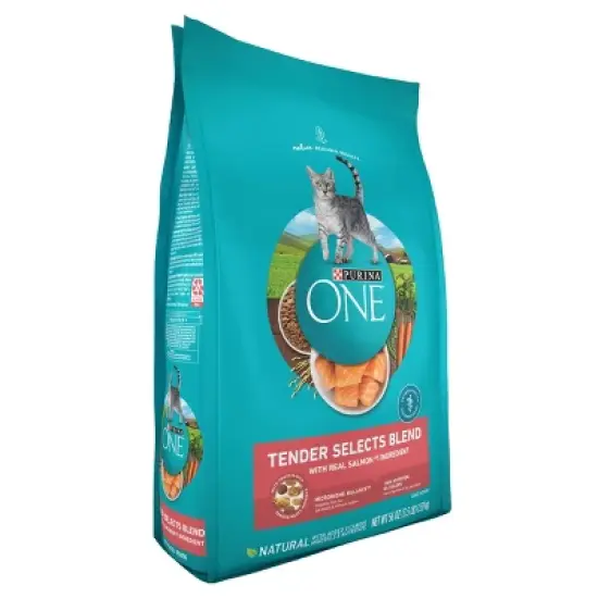 Purina ONE Tender Selects Blend with Real Salmon Adult Premium Dry Cat Food image {3}