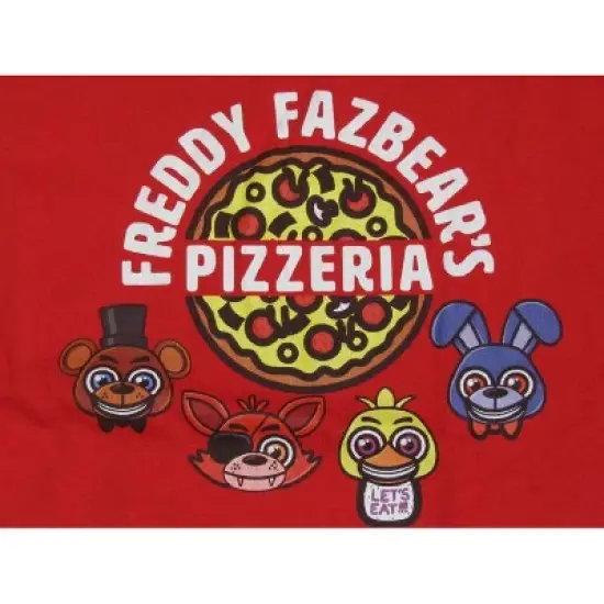 Five Nights at Freddy s Pizzeria Character Group Classic Red Tee image {1}