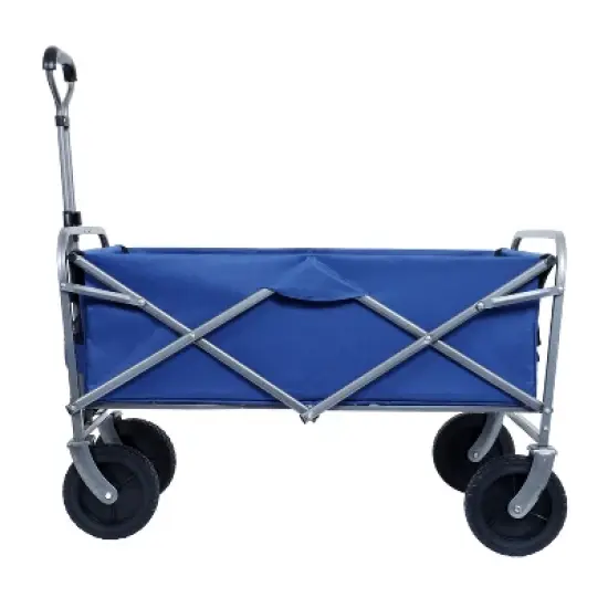 Collapsible Wagon Cart Foldable,Wagons Carts Foldable with Wheels with Drink Holders,for Shopping,Garden,Sports,Groceries,Apartment,Camping,Outdoor image {4}