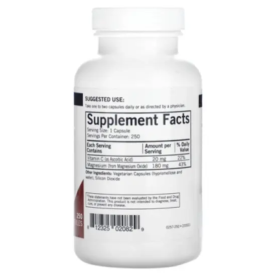 Kirkman Labs Buffered Magnesium Oxide, 180 mg, 250 Capsules image {1}