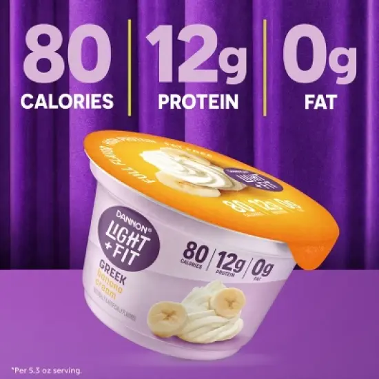 Light + Fit Nonfat Gluten-Free Greek Yogurt - 4ct/5.3oz Cups image {7}