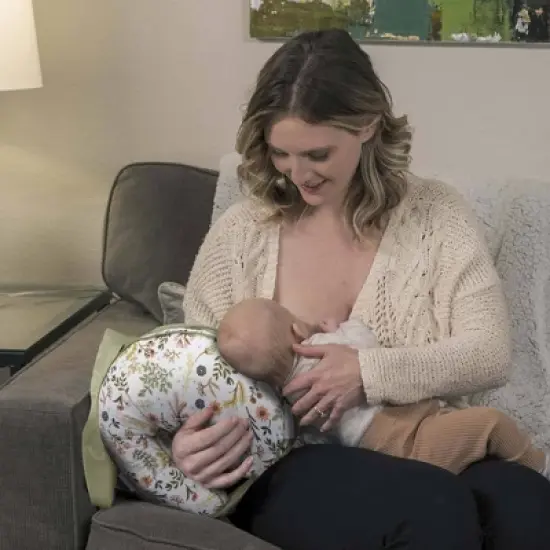 Boppy Anywhere Support Nursing Pillow - Sage Floral image {1}