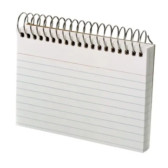 Oxford&reg; Spiral Index Cards, 3" x 5", White, Ruled, 50 Per Pack, 6 Packs image {2}