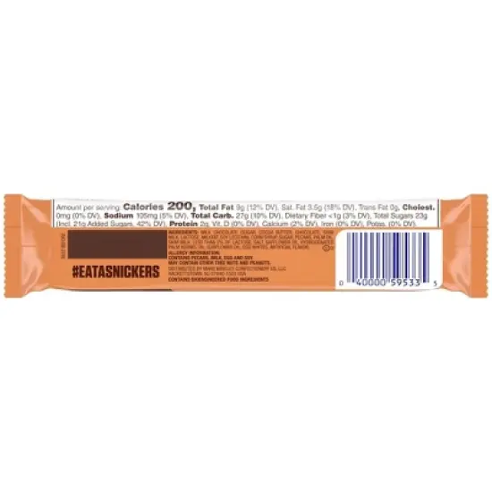 Snickers Pecan Share Size Chocolate - 2.82oz image {7}