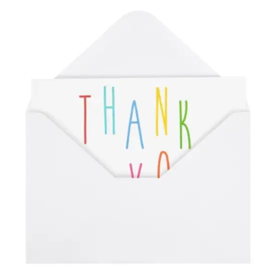 Juvale 48 Pack Thank You Cards with Envelopes for Teachers Appreciation, Kids Birthday, Baby Shower, Blank Inside, 4x6 in, 6 Assorted Designs image {4}