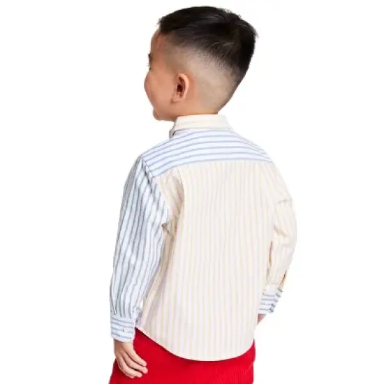Toddler Fun Stripe Collared Long Sleeve Button-Down Shirt - Rowing Blazers x Target image {4}
